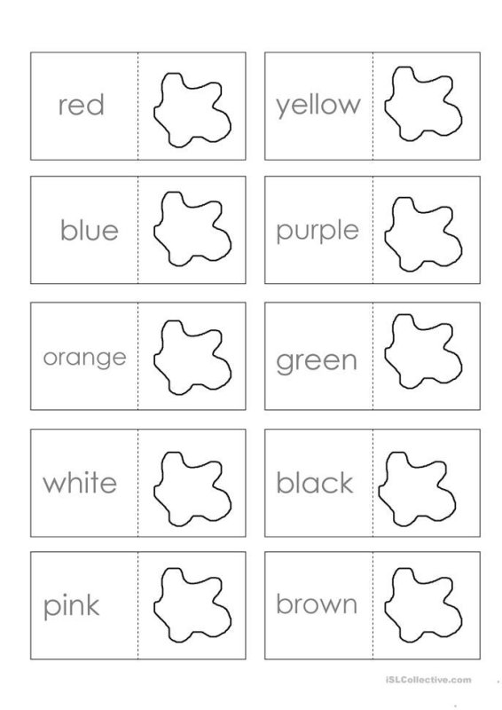 Цвета на английском задания