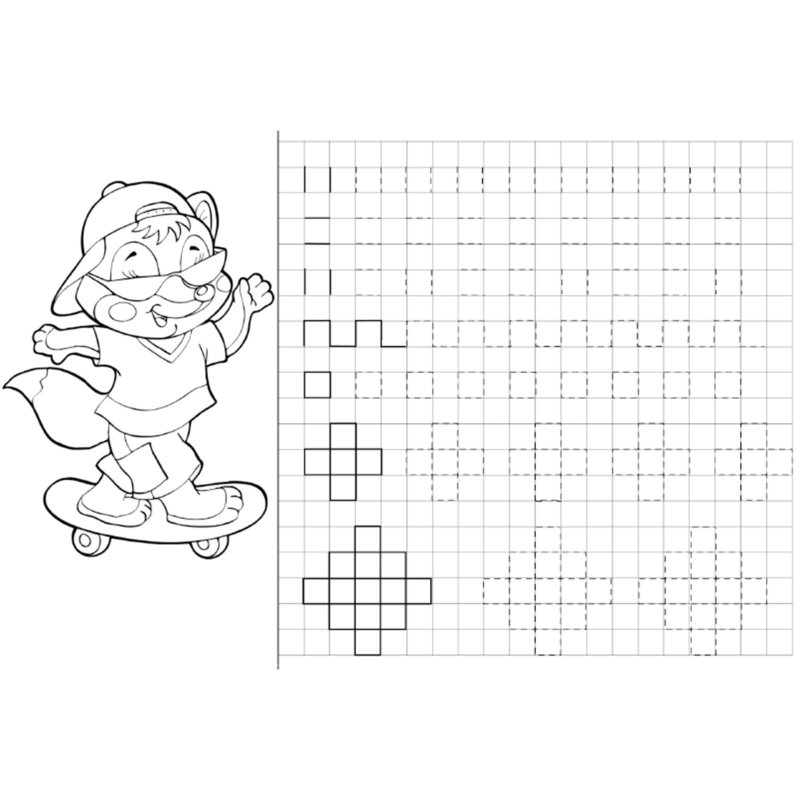 Прописи для детей по клеточкам