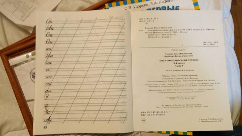 Мои первые прописи Узорова Нефедова