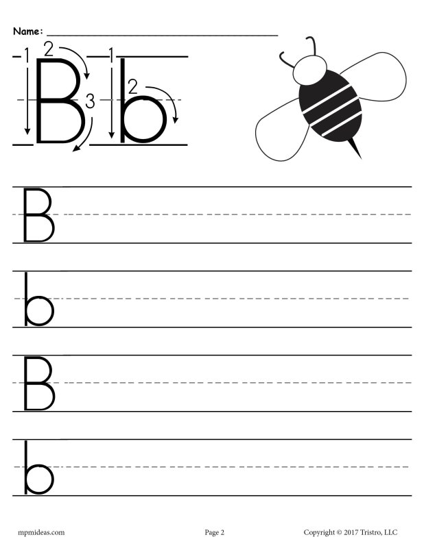Letter b прописи