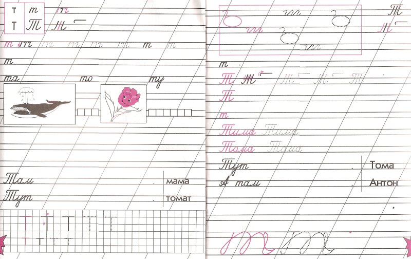 Строчная буква т