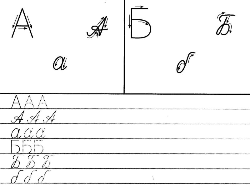 Прописи буква б прописная