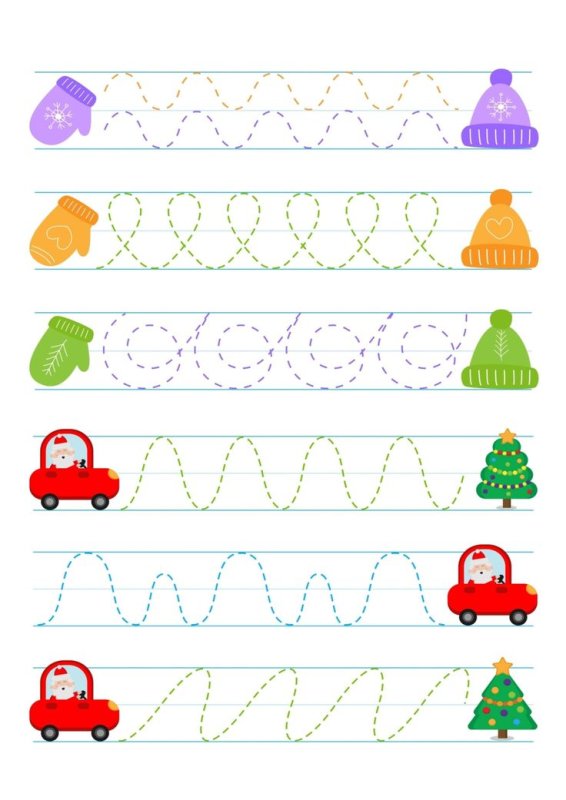 Графомоторные навыки задания для детей