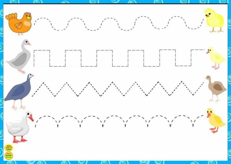 Графомоторные упражнения для детей 3-4 лет