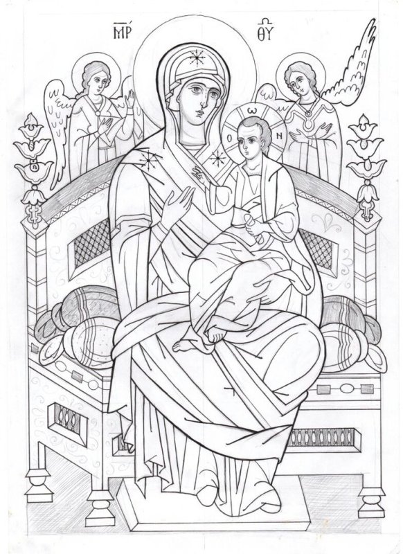 Прориси Богородицы Одигитрия