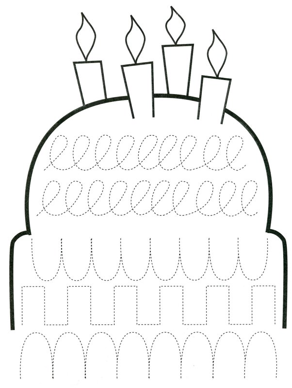 Торт обводилка для детей