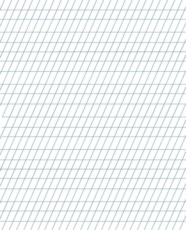 Разлиновка в косую линию а4