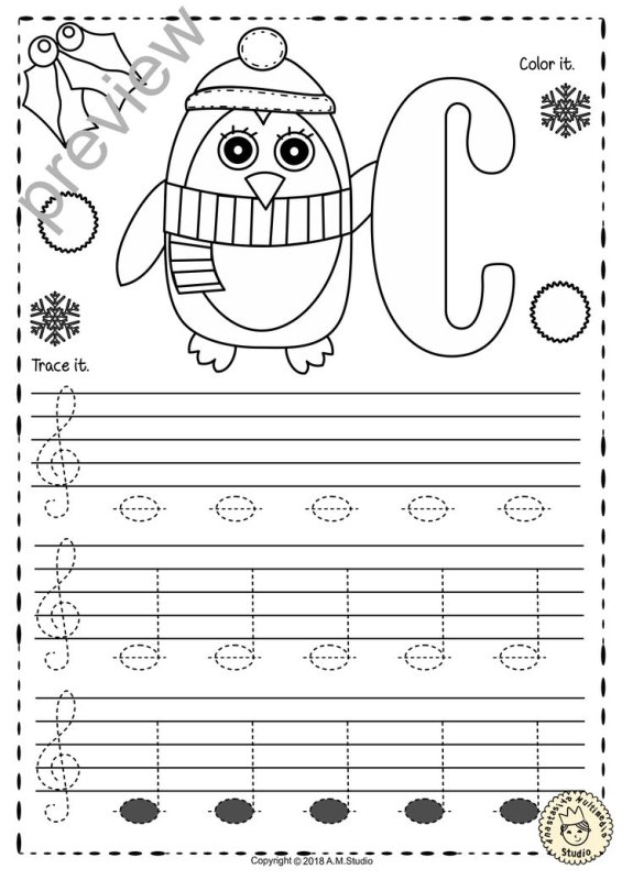 Нотная пропись для детей