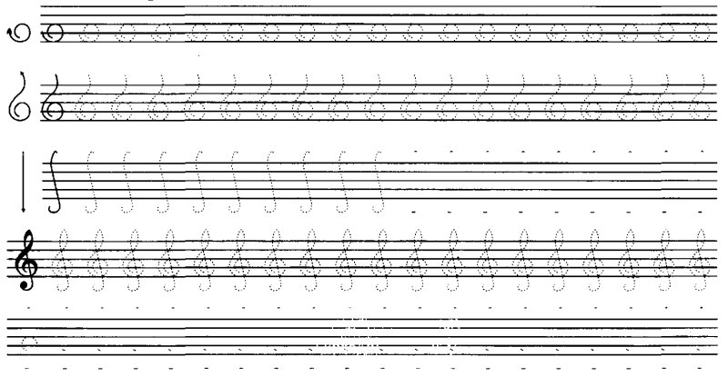 Прописи музыкальные для дошкольников