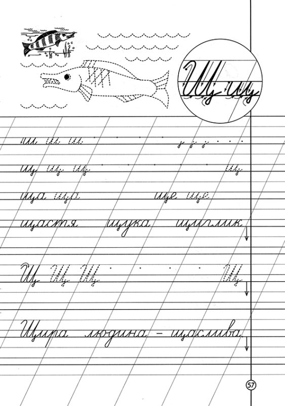 Строчная и заглавная буква щщ пропись