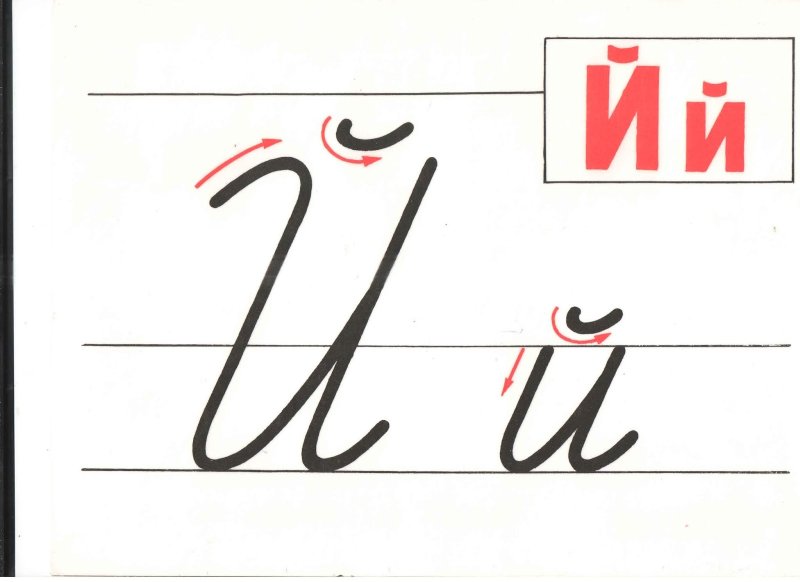 Заглавная и строчная буква й