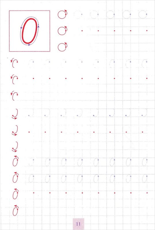 Пропись Каллиграфическое написание цифр