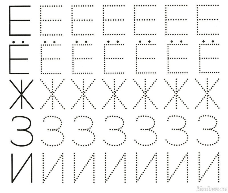 Прописи для дошкольников 5 лет буквы