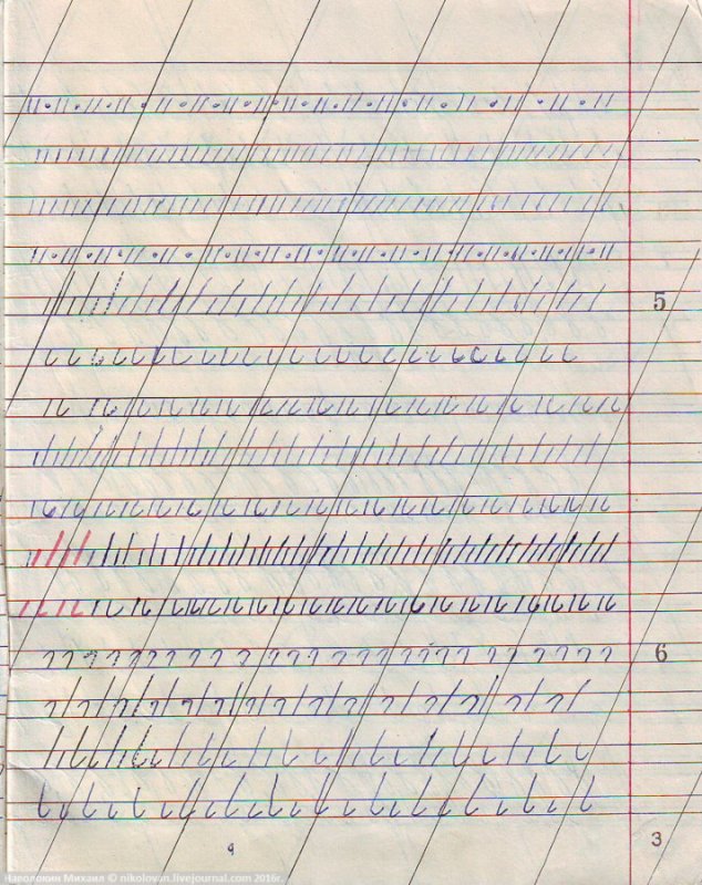 Советские прописи для 1