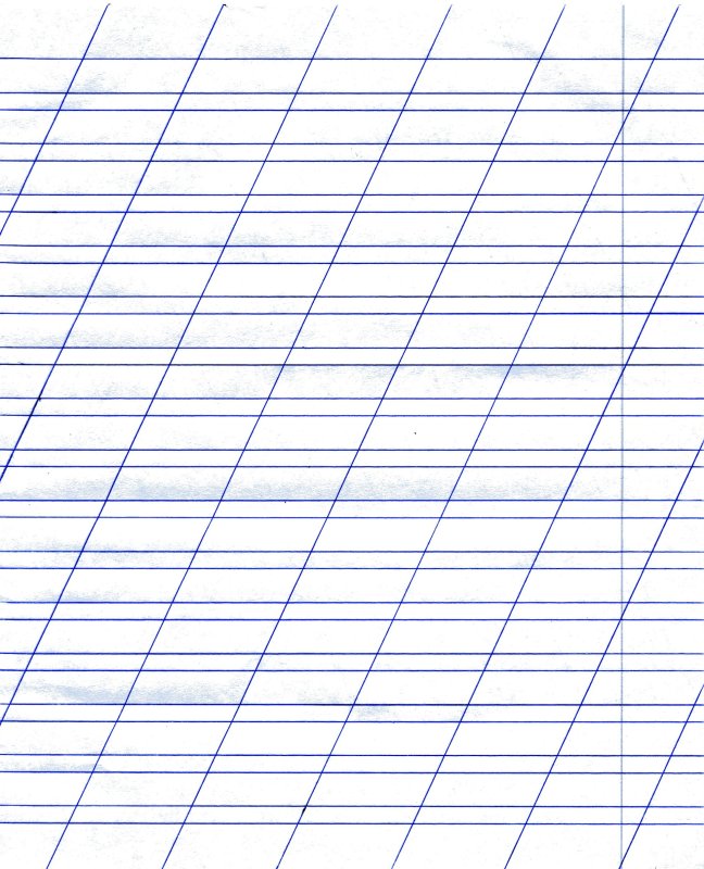Разлиновка тетради косая линия-