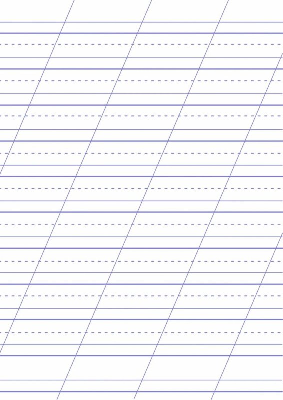 Разлиновка узкая косая линия а4