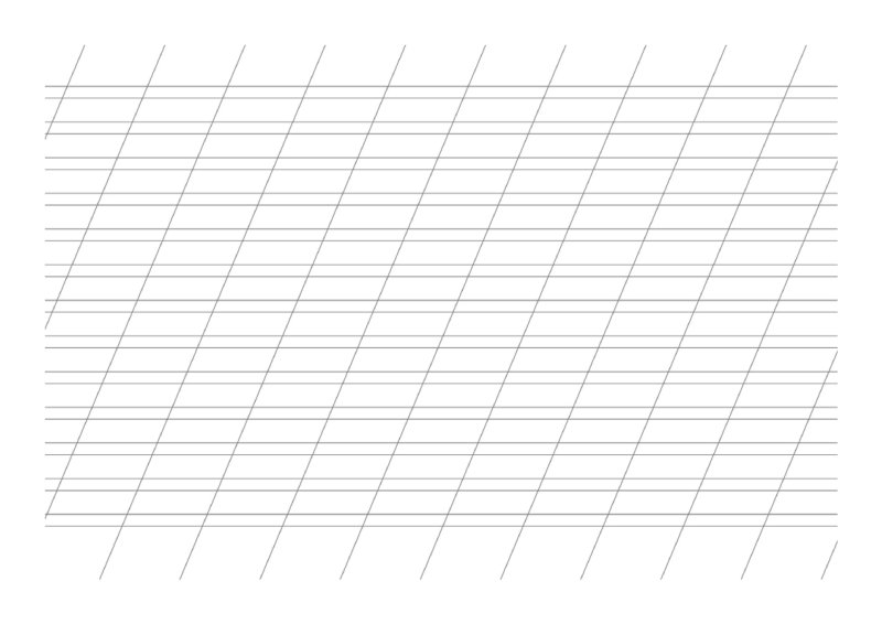 Разлиновка косая линия а4