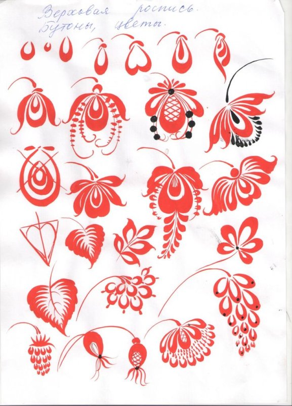 Верховая Хохлома Зинаида Голубева