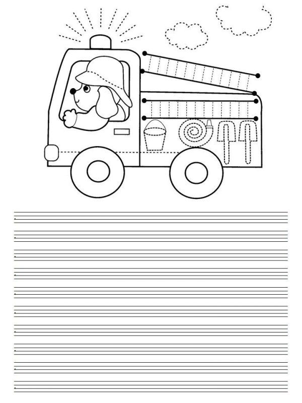 Прописи для дошкольников транспорт