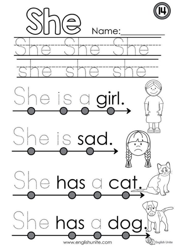 Местоимения в английском языке прописи