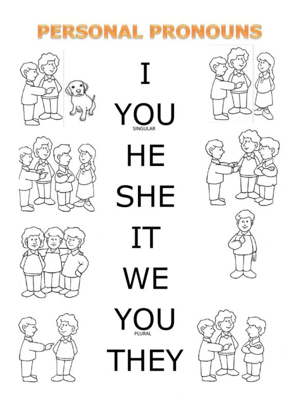 Pronouns в английском языке Worksheets