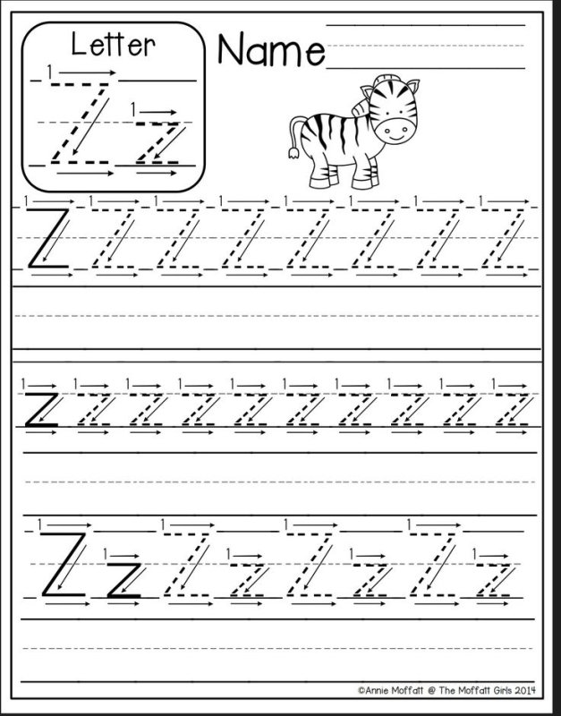 Letter z Worksheet