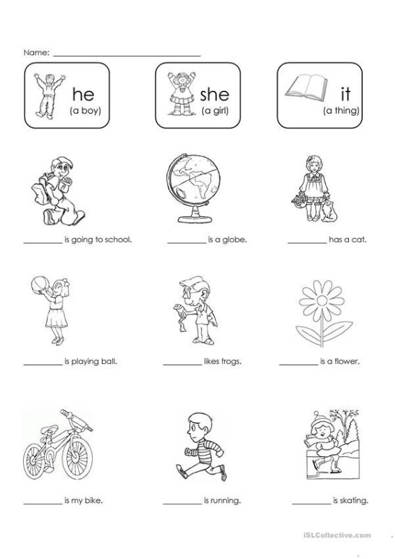 Местоимения в английском языке Worksheets