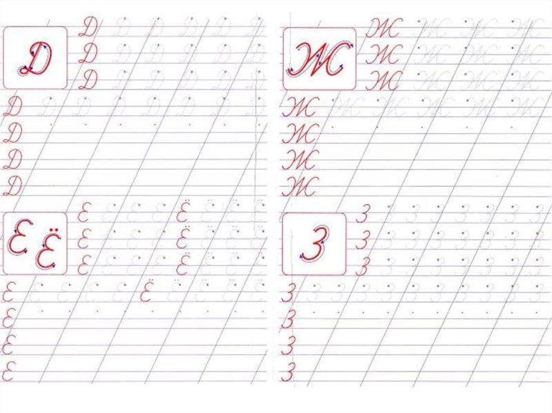 Правописание букв прописи