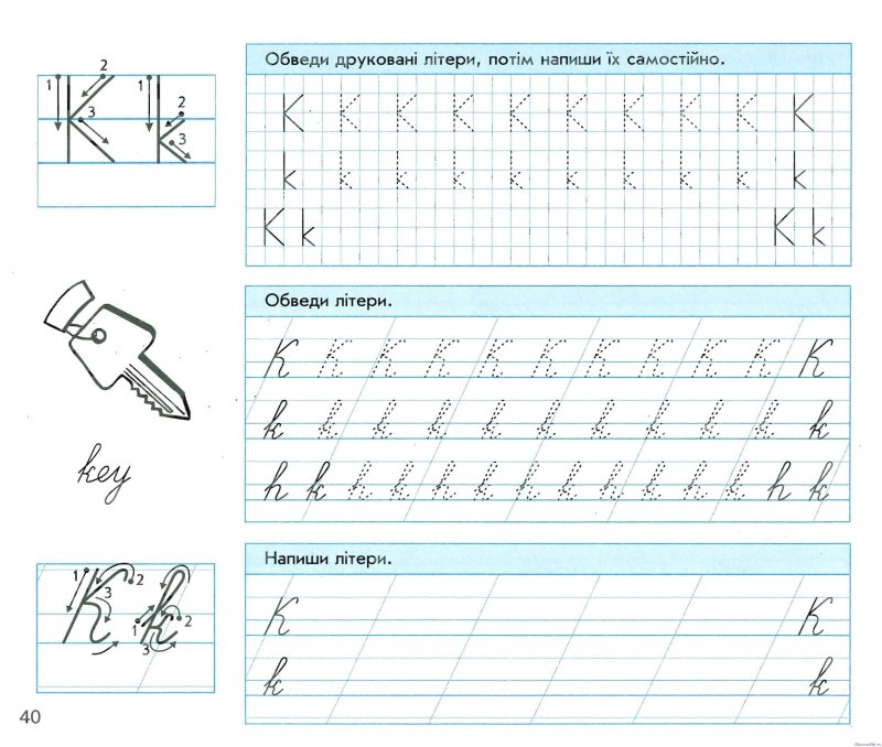 Прописи английских букв