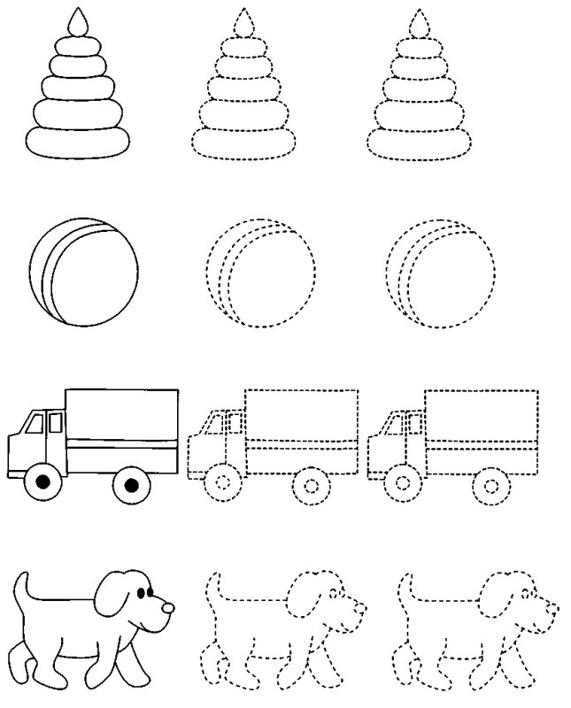 Штриховка задания для дошкольников