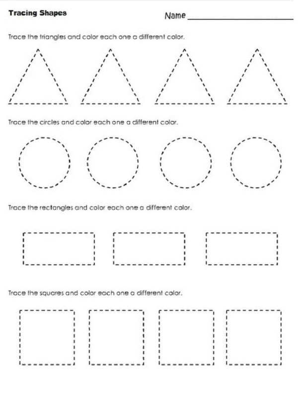 Геометрические фигуры для дошкольников