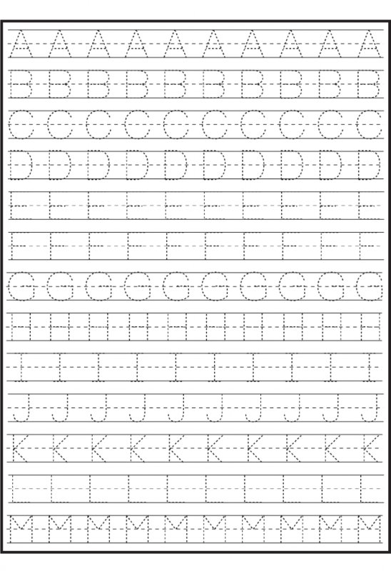 Английские буквы прописи для малышей