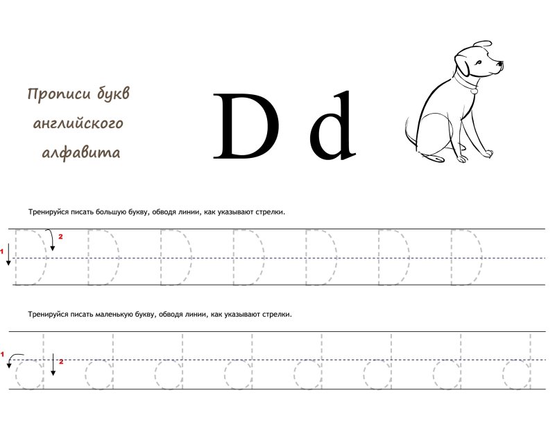 Прописной английский алфавит пропись