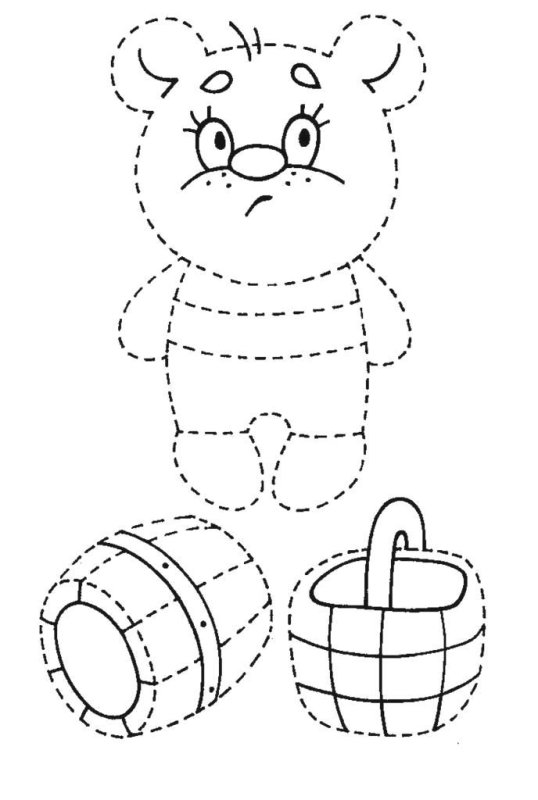 Обводить для дошкольников