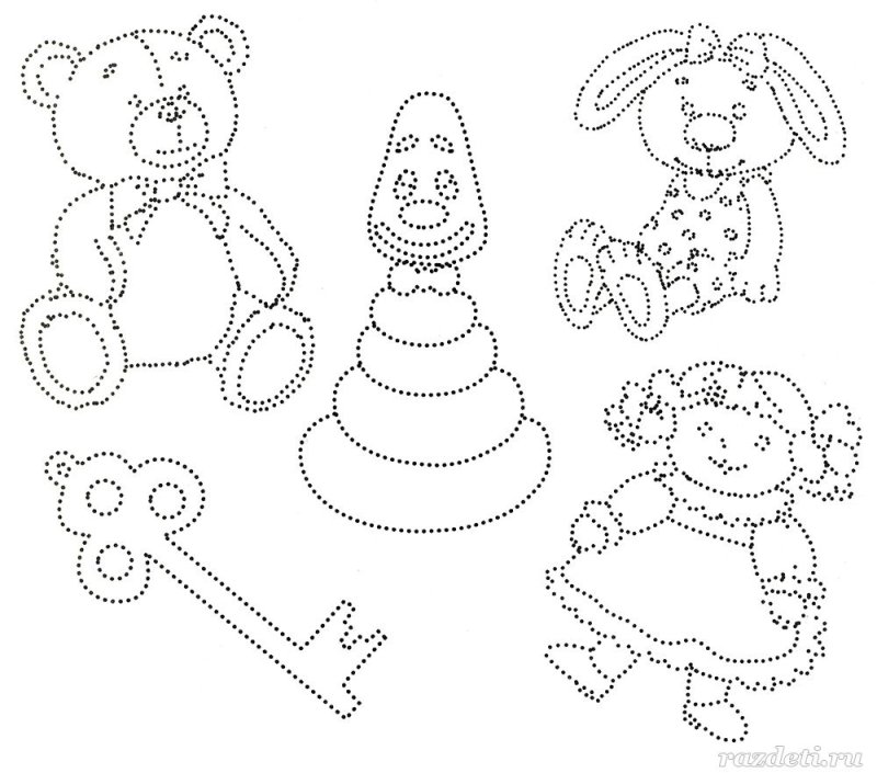 Игрушки раскраска для детей