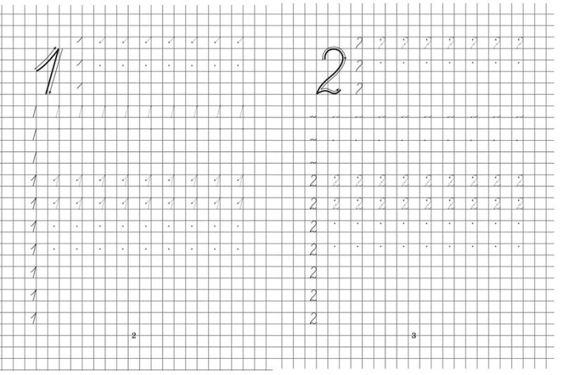 Тренажер написания цифр