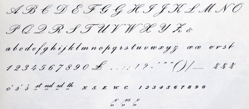 Каллиграфический почерк английский алфавит
