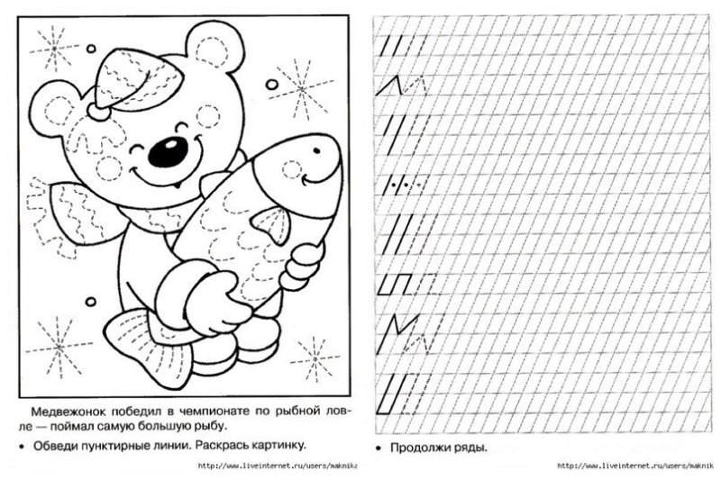 Прописи палочки и крючочки 5 лет