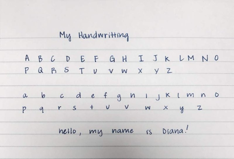 Печатный почерк