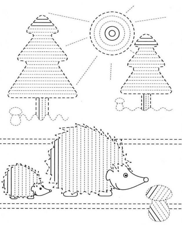 Графомоторные навыки для детей 7 лет