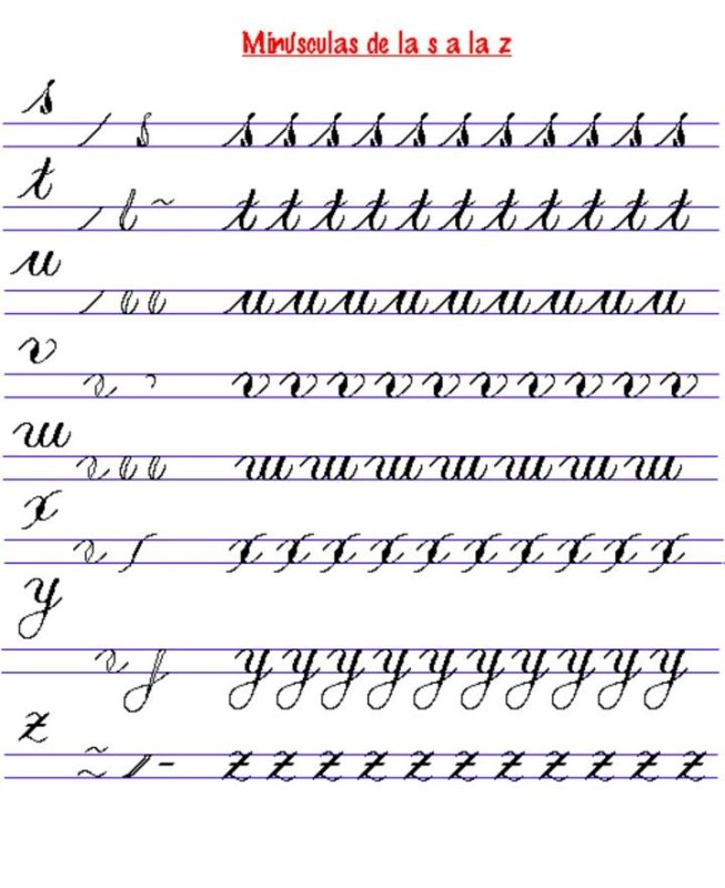 Прописи испанский язык