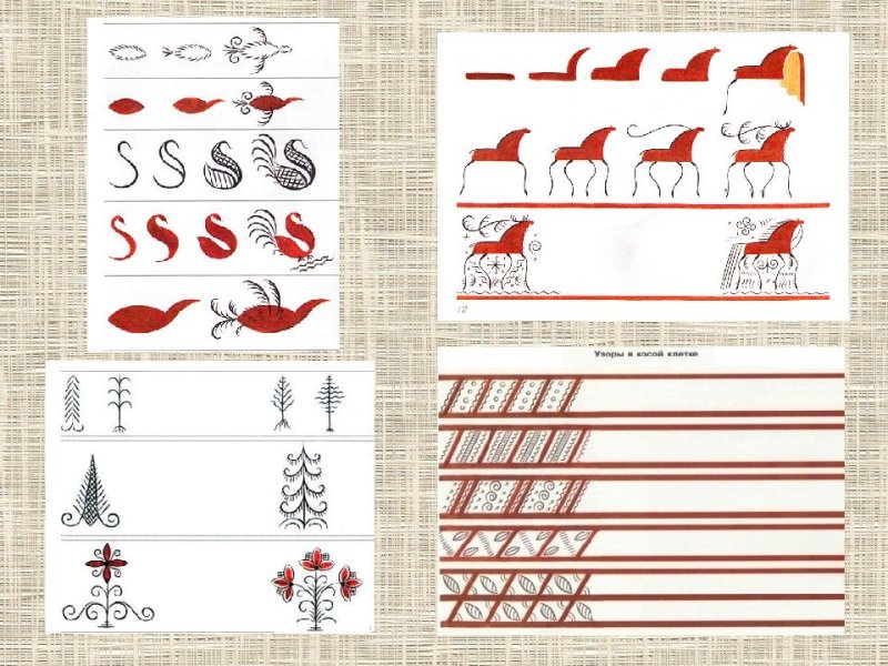 Мезенская роспись 5 класс