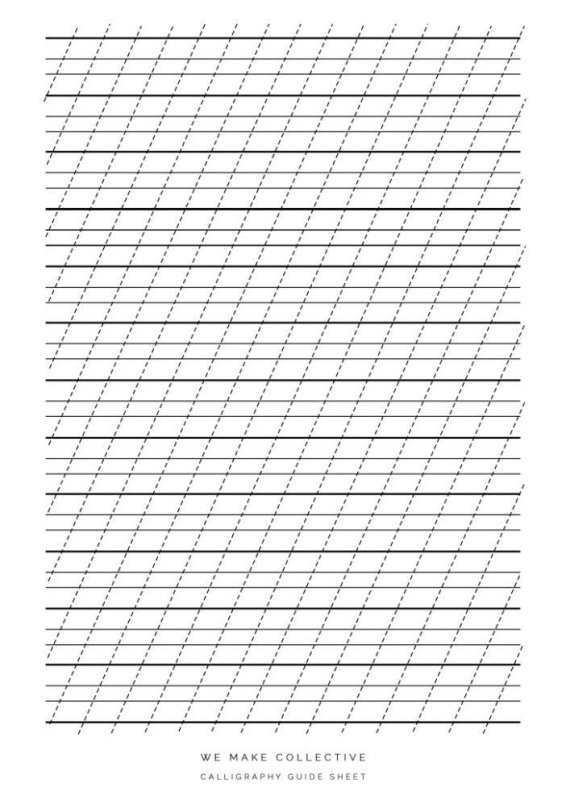 Разлиновка косая линия а4