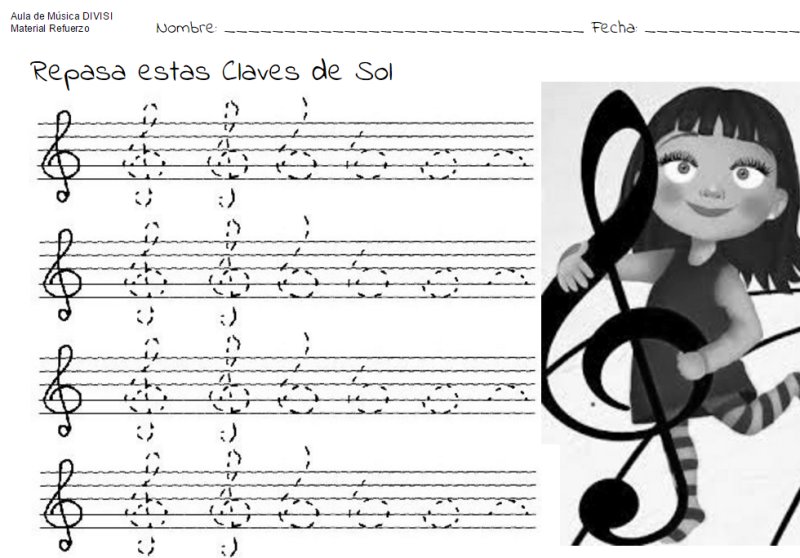 Скрипичный ключ прописи