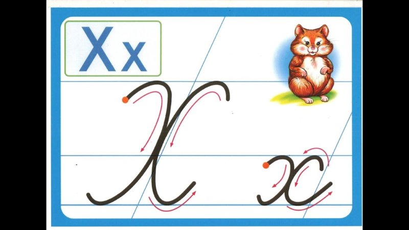 Буква х написание 1 класс