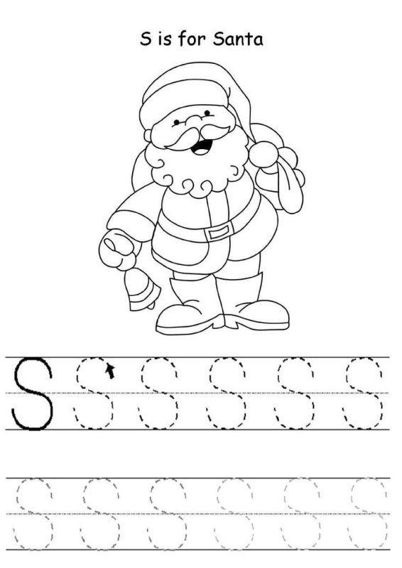 Christmas Letter for Kids Trace