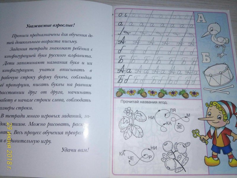 Прописи сказка 1 класс