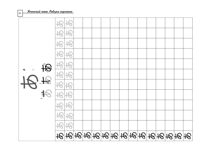 Прописи японского языка