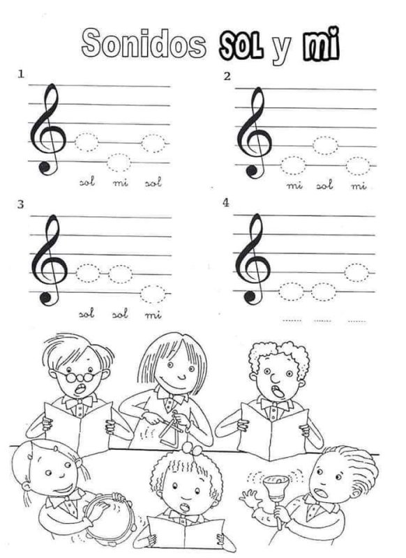 Нотная пропись для детей