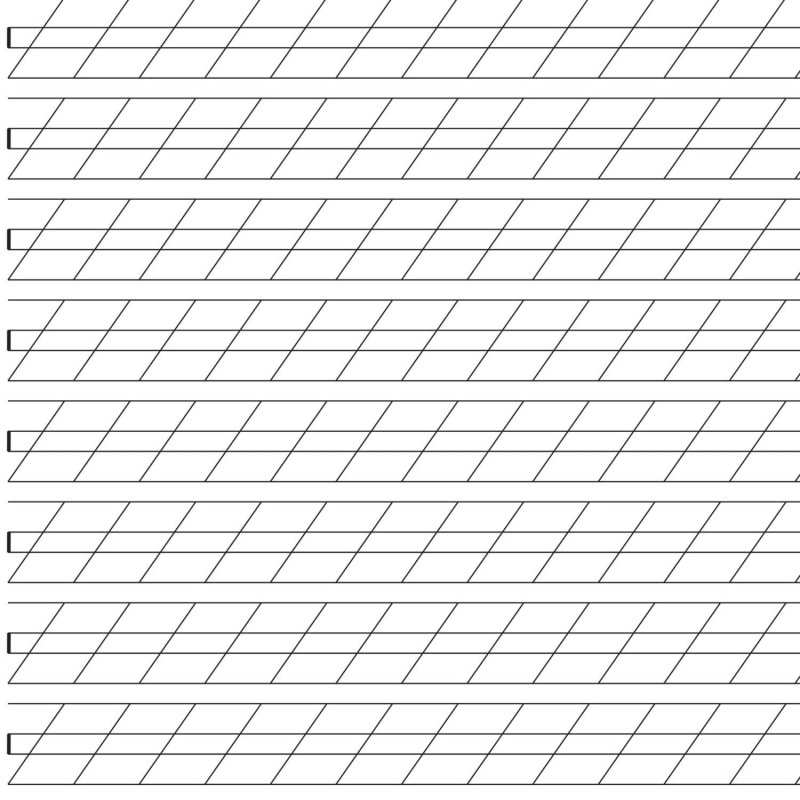 Разлиновка узкая косая линия а4